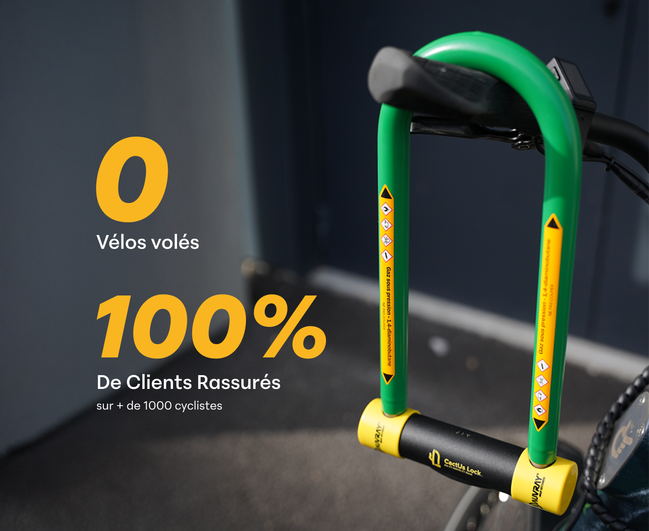 Cactus Lock — L’antivol U à répulsif olfactif